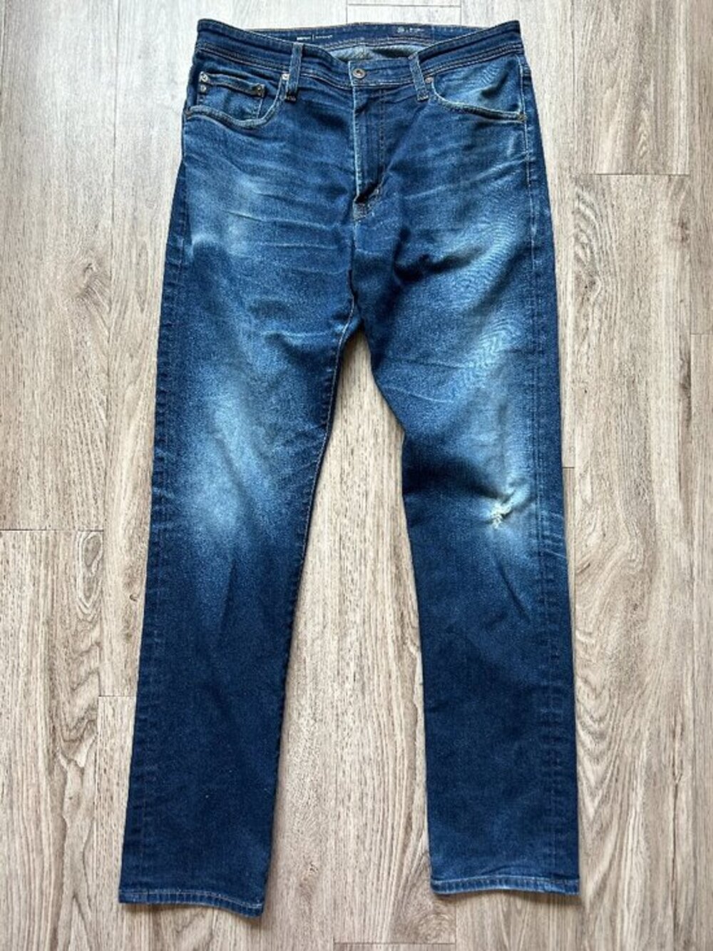 AG Adriano Goldschmied Men's Everett Slim Straight Dark Wash Jeans Size 34x34